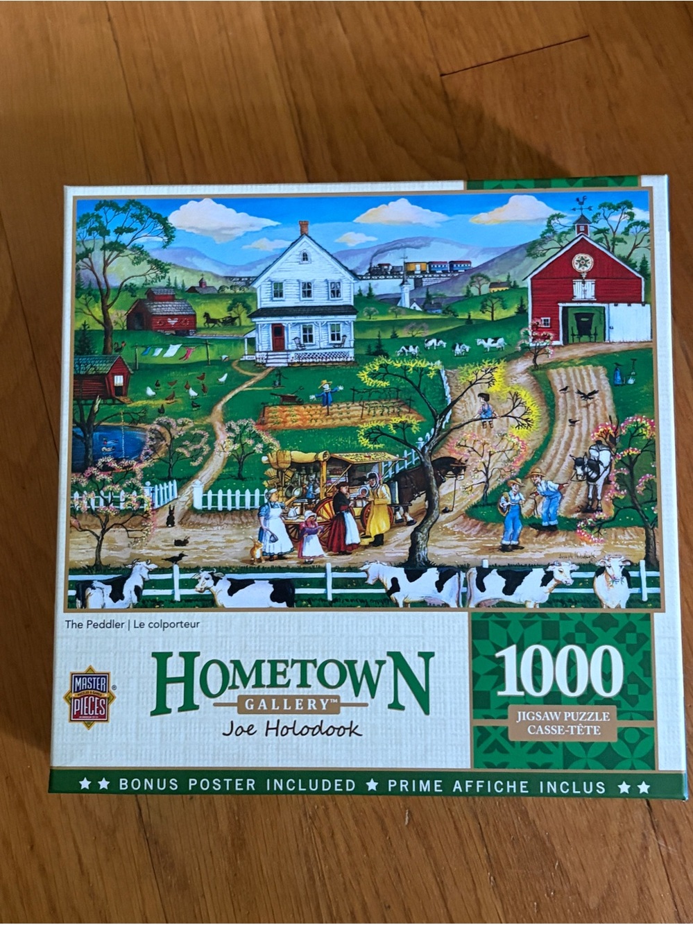 MasterPieces jigsaw puzzle;  The Peddler by Joe Holodook;  1000 piece Complete